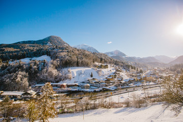 winter koenigssee bayern alps landscape