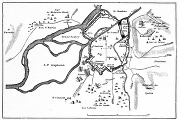 Siege of Metz by Emperor Charles V, 1552 (from Spamers Illustrierte  Weltgeschichte, 1894, 5[1], 394)