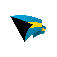 Bahamas flag, vector illustration