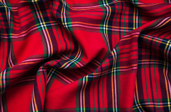 Texture Of Checkered Fabric