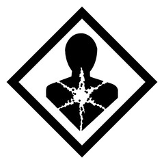 Hazardous icon of hazard from international ghs system