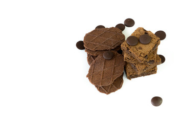 brownie sweet unhealthy biscuit chocolate dark cookie