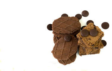 brownie sweet unhealthy biscuit chocolate dark cookie