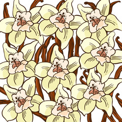 Vanilla flower pattern