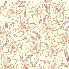 Vanilla flower pattern