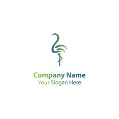 flamingo logo design