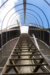 Water tank and blue sky