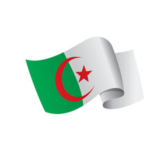 Algeria flag, vector illustration