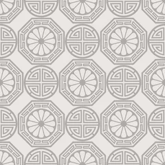 No drill light filtering roller blinds Japanese style Traditional korean, japanese, chinese seamless pattern design