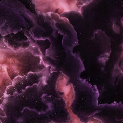 Violet stars in space