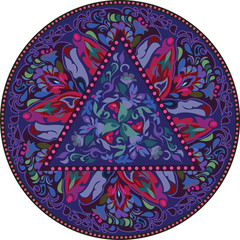 Hippie mandala pattern