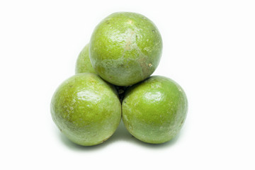 Thai Lemon Green on White Background
