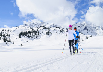 klassischer Skilanglauf