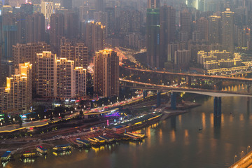 Fototapeta na wymiar Chongqing city nightsape