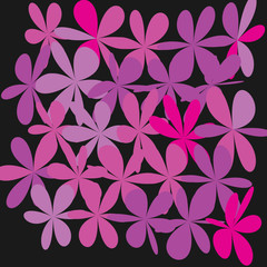 Fototapeta premium Abstract Whimsical Flower Background