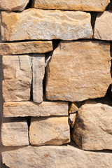 Brown rock wall