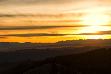 Sangre De Cristo Winter Sunset