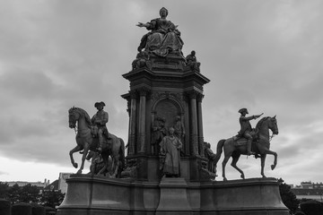 Obraz premium Denkmal der Maria Theresia, Winter, 2018, Wien