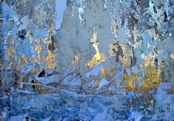 Metallfläche mit Kleberesten