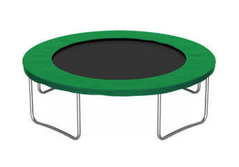 Jumping Trampoline Isolated