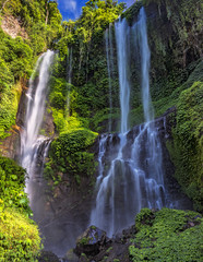 Sekumpul Waterfall in summer