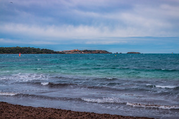 Vue sur les Iles Paul Ricard à Six-Fours-les-Plages