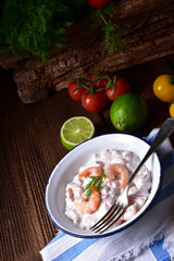 rustic crab salad