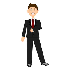 Isolarted businessman illustration