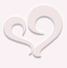 pink heart on a pink bacground