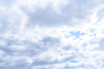 Blue sky with cloud in the morning.