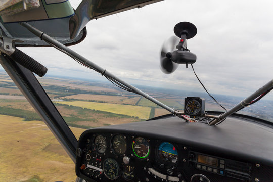 Flying a light plane