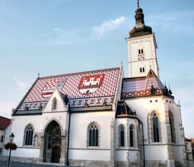 Croatia, Zagreb, St Mark's Gothic Catholic Church