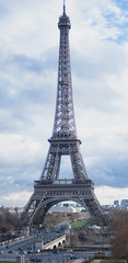 Eiffel tower in winter 