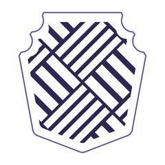 Abstract frame emblem