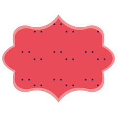 Abstract frame emblem