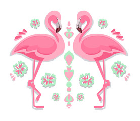 Fototapeta premium Flamingo Vector Illustration