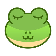 Smiling frog expression