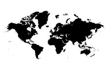 World map isolated. Best popular World map Vector. 