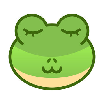 Smiling frog expression