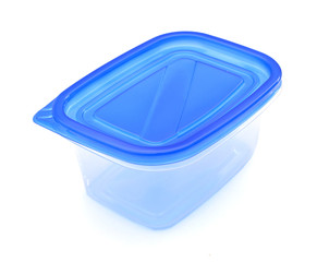 Plastic Box on White Background