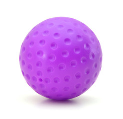 Purple ball isolated on a White background with clipping path