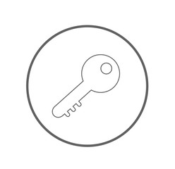 Simply icon of key, symbol key