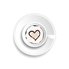 coffee cup drink with heart illustration