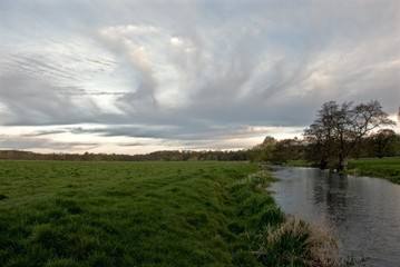 Fototapeta na wymiar River Waveney, Outney Common, Suffolk, England