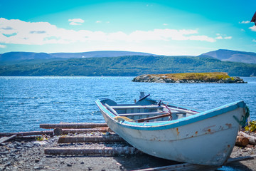 Obraz premium NEWFOUNDLAND / CANADA - AUGUST 2014: SUMMER AT NEWFOUNDLAND
