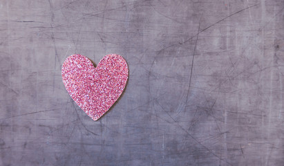 Obraz na płótnie Canvas Glitter Hearts Valentine