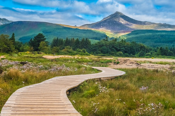 View of the Goat Fell Mountain, Brodick (Tràigh a' Chaisteil, “Castle Beach”, Breadhaig) the...