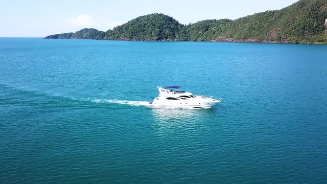 tour on luxurious yacht in peninsula, recreational cruise travel on private boat, luxury lifestyle