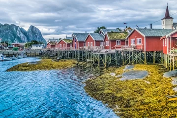 Foto op Aluminium Reine, Lofoten Islands, Nordland, Norway.  © Luis