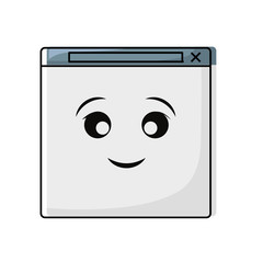 Web programming symbol smiling cartoon